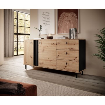 Cabinet BADIA oak/anthracite