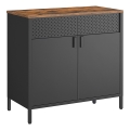 Cabinet FIRA black/brown