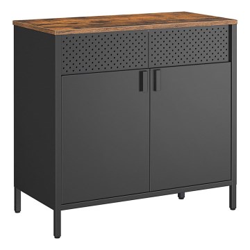 Cabinet FIRA black/brown
