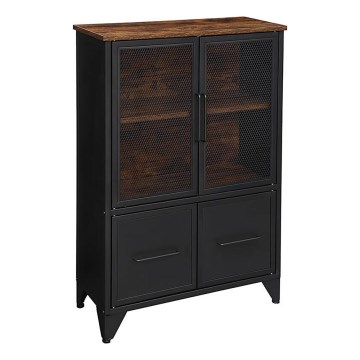 Cabinet FIRA black/brown