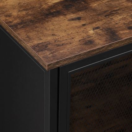 Cabinet FIRA black/brown