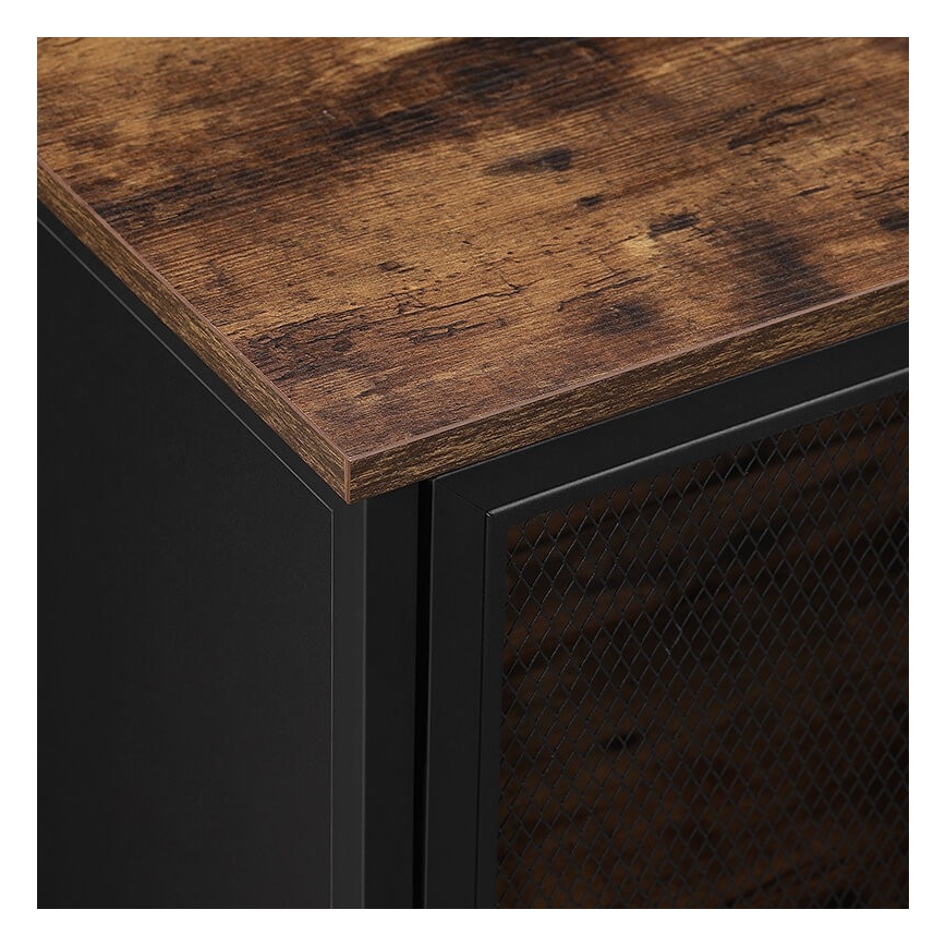 Cabinet FIRA black/brown