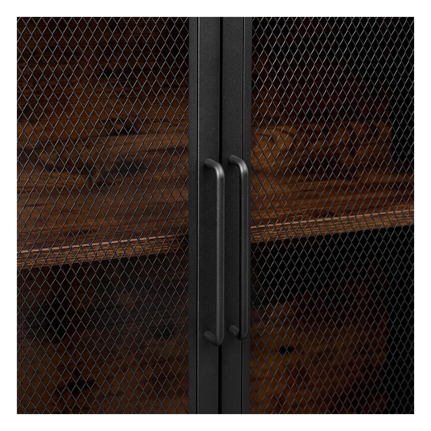 Cabinet FIRA black/brown
