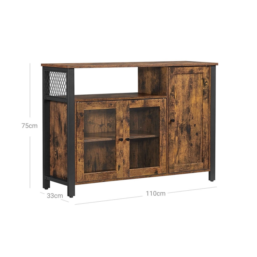 Cabinet FIRA brown/black