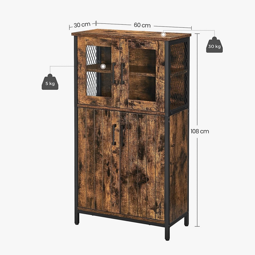Cabinet FIRA brown/black