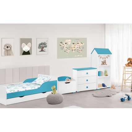 Cabinet PABIS 87x83 cm white/blue