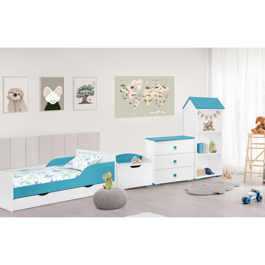 Cabinet PABIS 87x83 cm white/blue