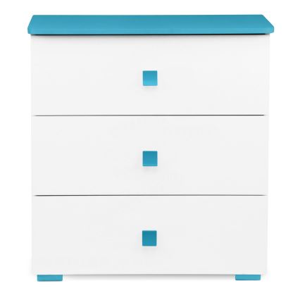 Cabinet PABIS 87x83 cm white/blue