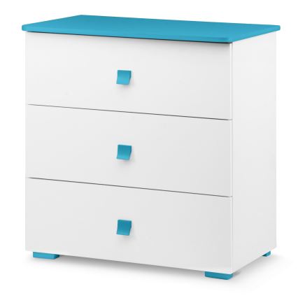 Cabinet PABIS 87x83 cm white/blue