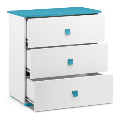 Cabinet PABIS 87x83 cm white/blue