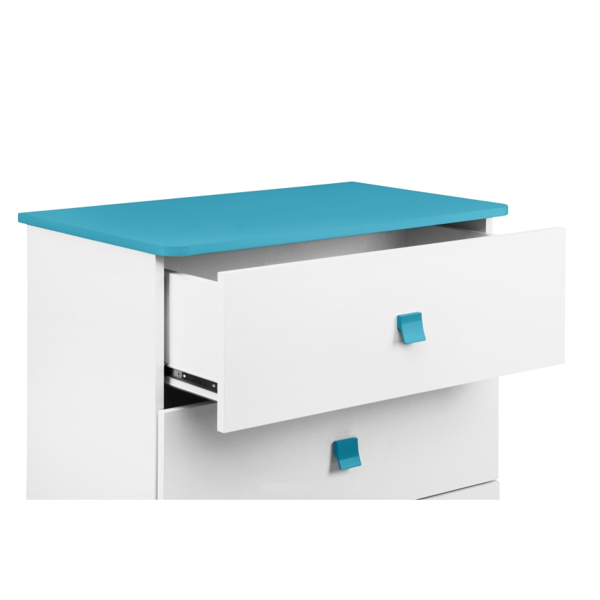 Cabinet PABIS 87x83 cm white/blue