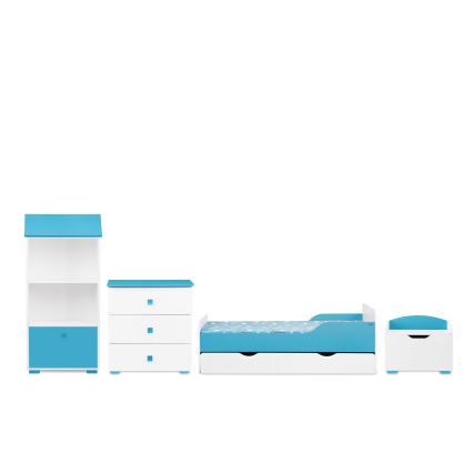 Cabinet PABIS 87x83 cm white/blue