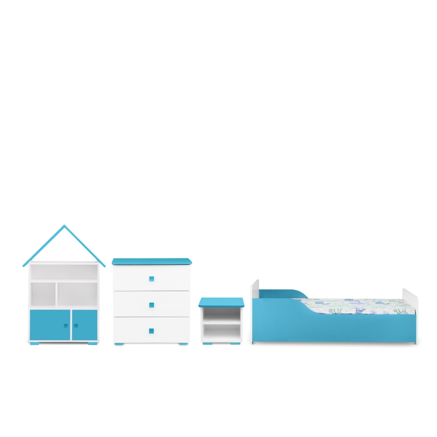 Cabinet PABIS 87x83 cm white/blue