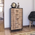 Cabinet PLANET 95x50 cm brown/anthracite