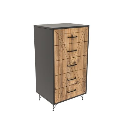 Cabinet PLANET 95x50 cm brown/anthracite