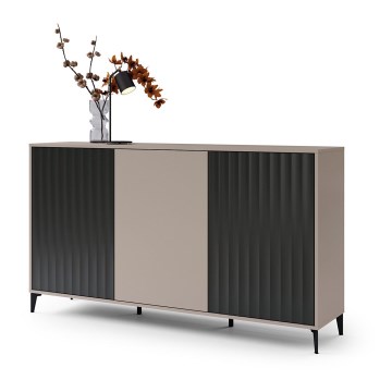 Cabinet RONJA taupe/black