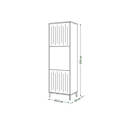 Cabinet RONJA taupe/black