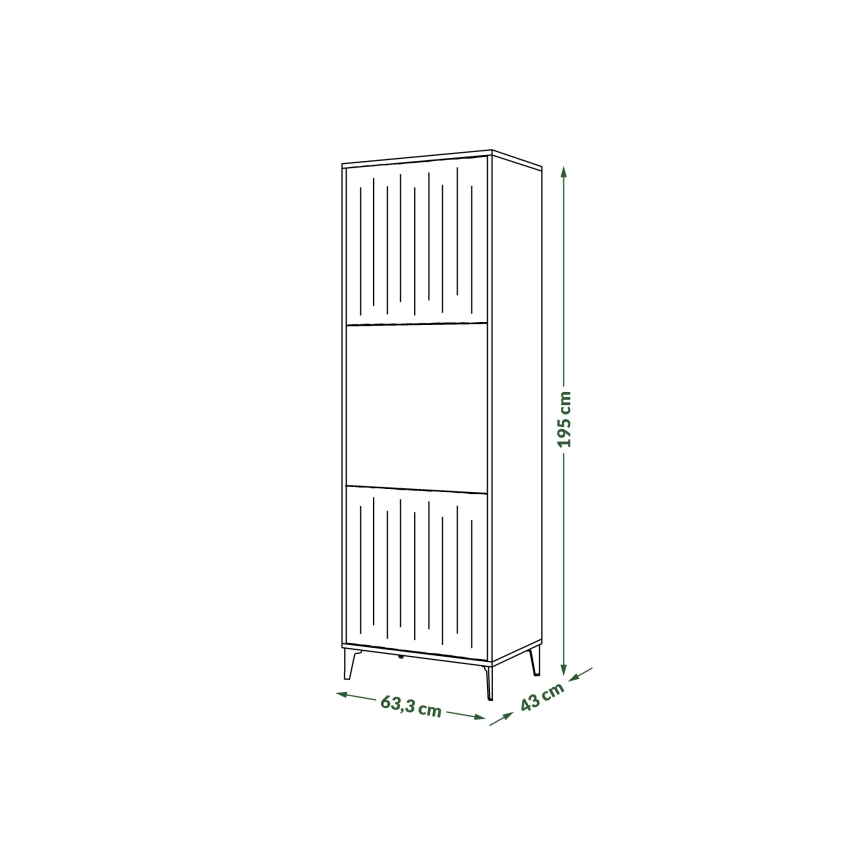 Cabinet RONJA taupe/black
