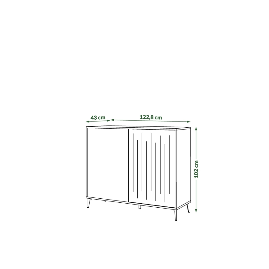 Cabinet RONJA taupe/black