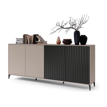 Cabinet RONJA taupe/black