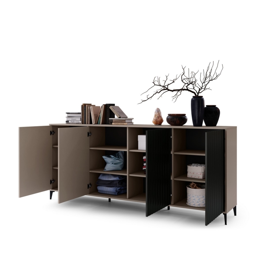 Cabinet RONJA taupe/black
