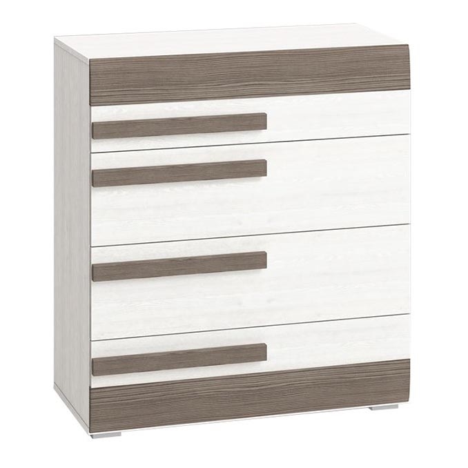 Cabinet SARPA 96x86 cm white/brown