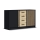 Cabinet TAYLER black/oak craft
