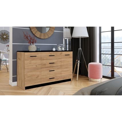 Cabinet TAYLER oak craft/black