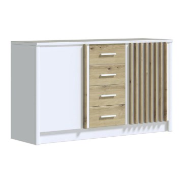 Cabinet TAYLER white/oak craft