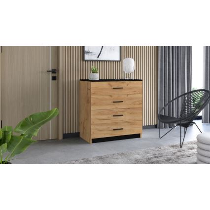 Cabinet TIMON oak craft/black