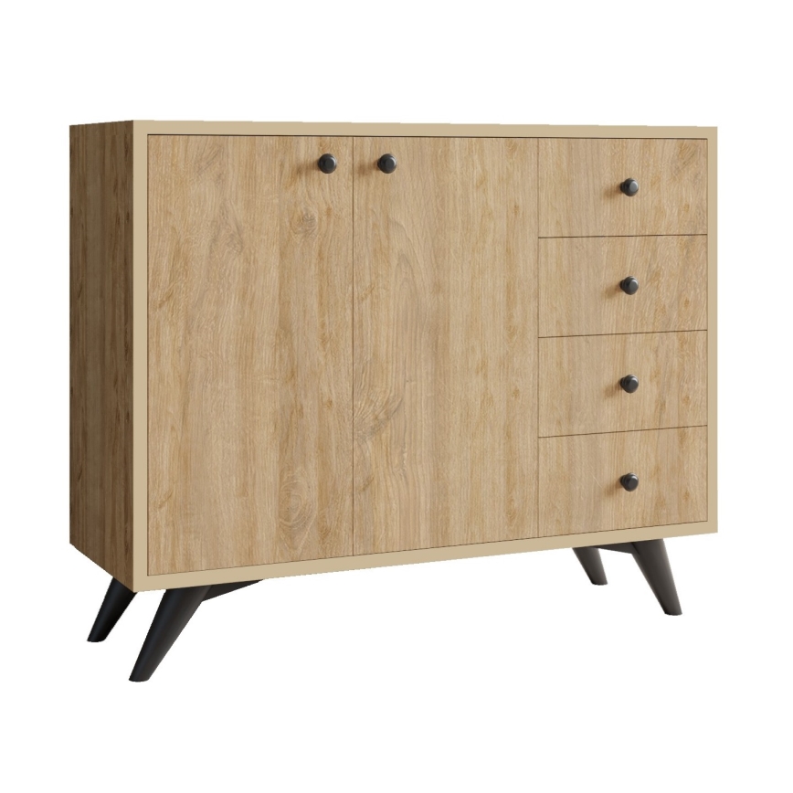 Cabinet WAGA 82x100 cm brown