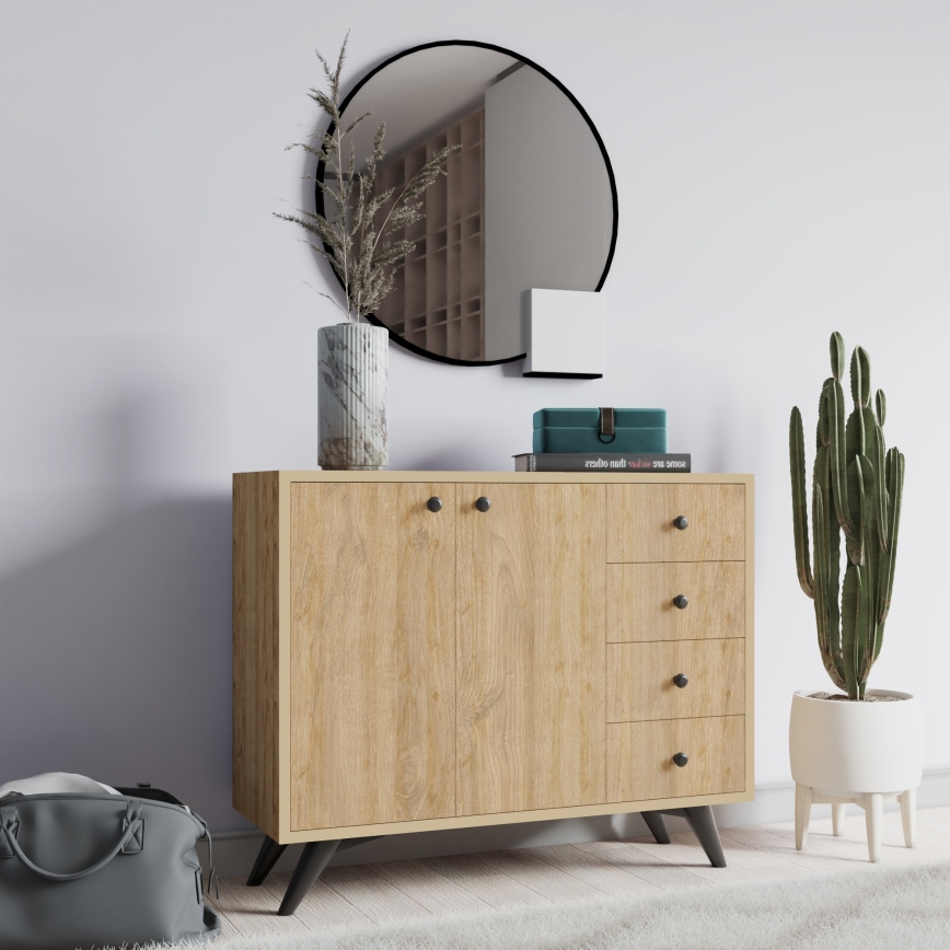 Cabinet WAGA 82x100 cm brown