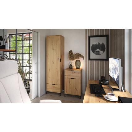 Cabinet with drawer LORA oak artisan
