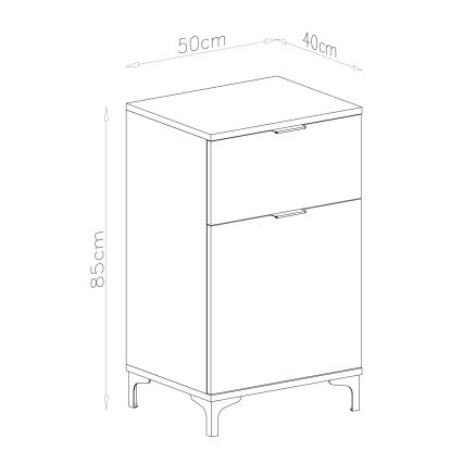 Cabinet with drawer LORA white