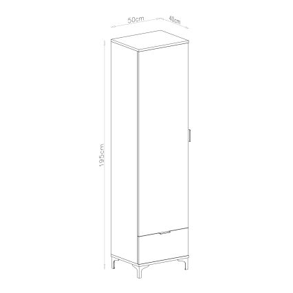 Cabinet with drawer LORA white