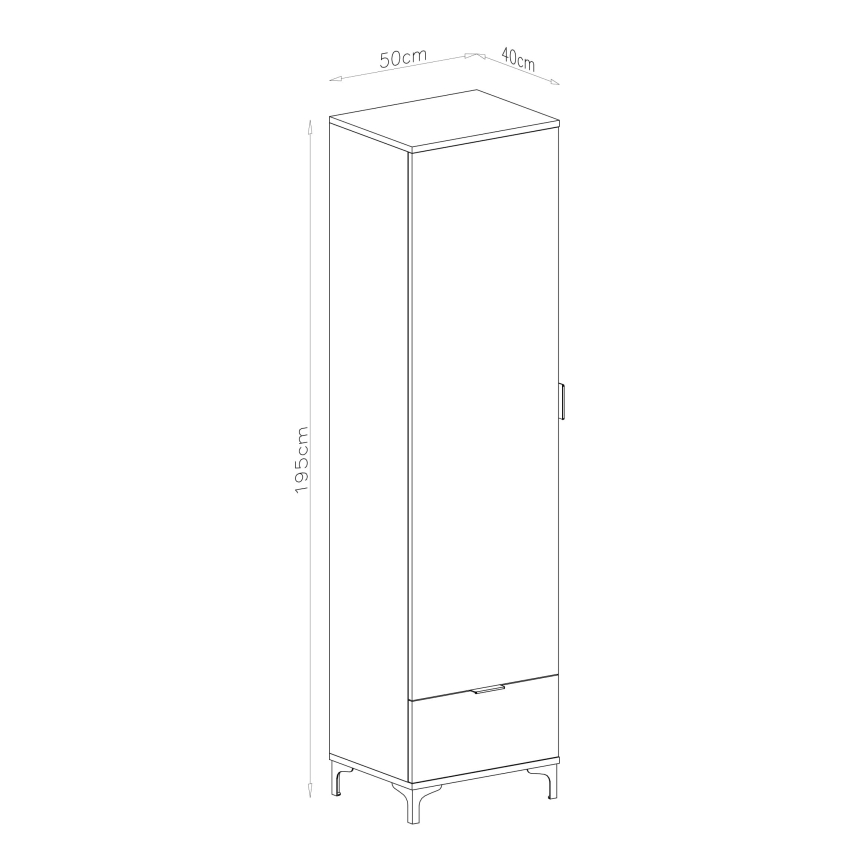 Cabinet with drawer LORA white