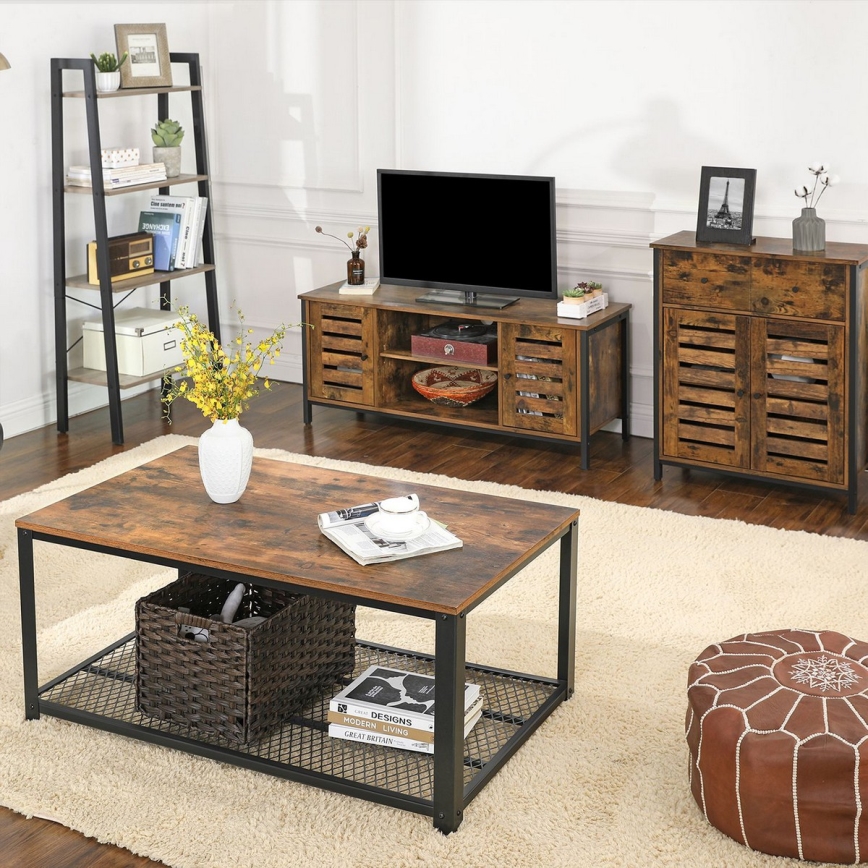 Cabinet with drawers FIRA brown/black