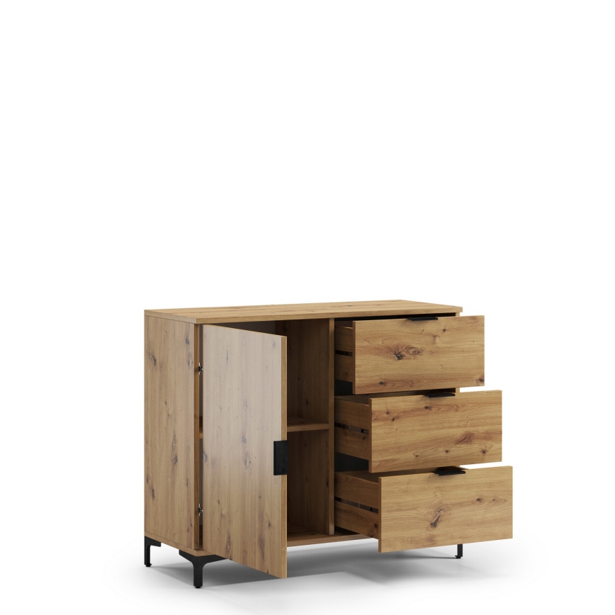 Cabinet with drawers LORA oak artisan