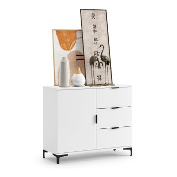 Cabinet with drawers LORA white
