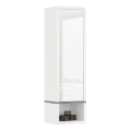 Cabinet with open shelf FRED white/grey