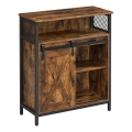 Cabinet with sliding door FIRA brown/black