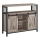 Cabinet with sliding doors FIRA taupe/black
