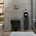 Cabinet with toilet paper holder STAR 65x15 cm anthracite
