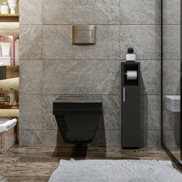 Cabinet with toilet paper holder STAR 65x15 cm anthracite