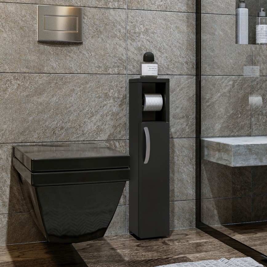 Cabinet with toilet paper holder STAR 65x15 cm anthracite