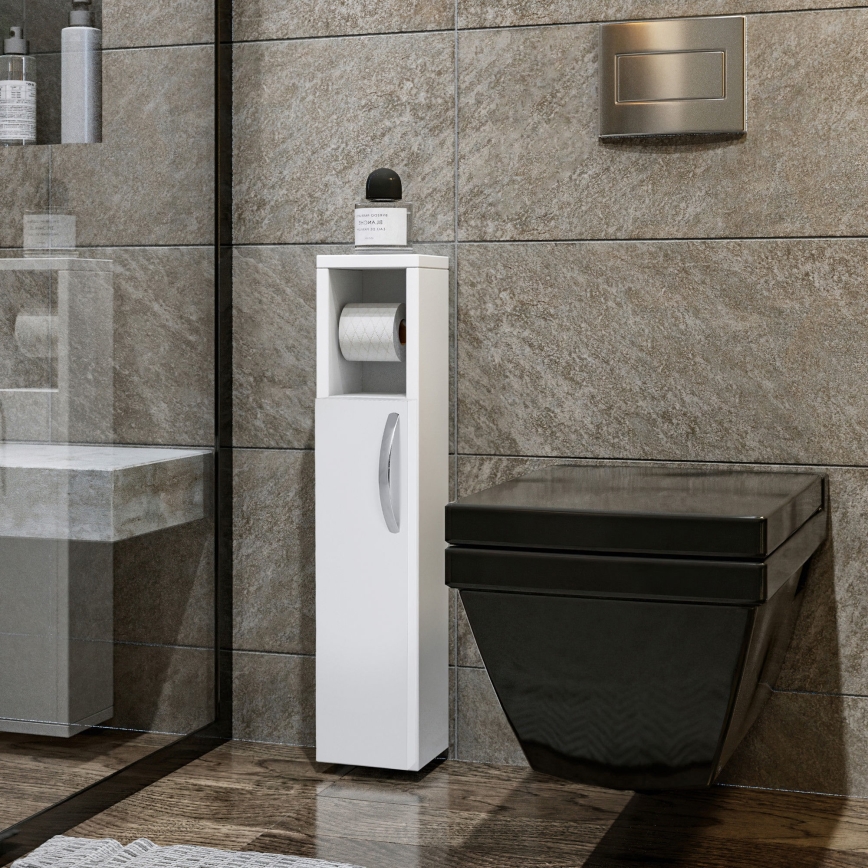 Cabinet with toilet paper holder STAR 65x15 cm white