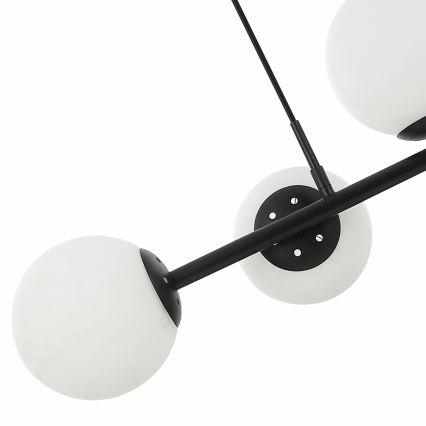 Cable-hung chandelier MADDIE 5xE14/5W/230V black