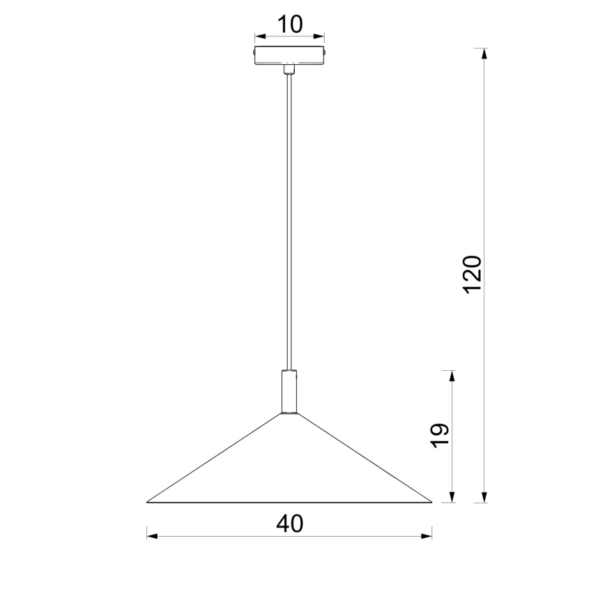 Cable-hung pendant ANEGA 1xGX53/15W/230V Ø 40 cm brown