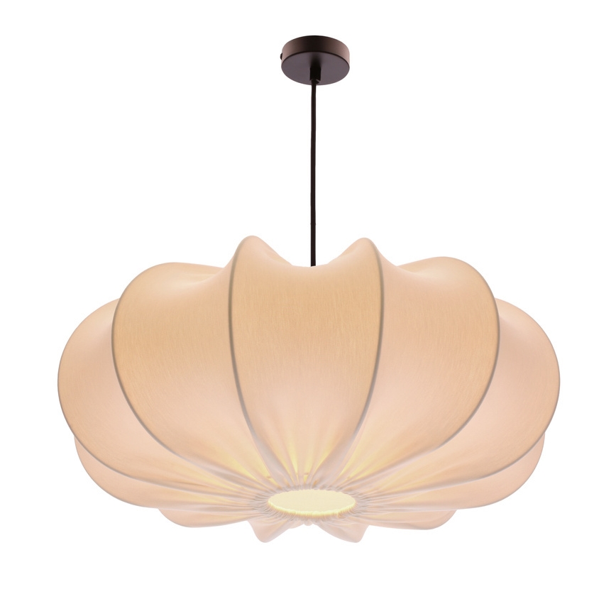 Cable-hung pendant CAFEE 1xE27/40W/230V Ø 52 cm white