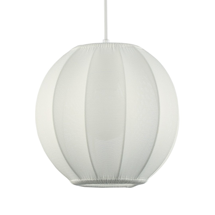 Cable-hung pendant DANA 1xE27/15W/230V Ø25 cm, white